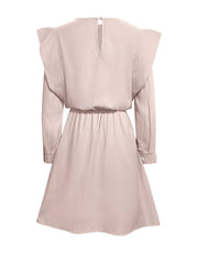 Ruffled Long Sleeve Mini Dress