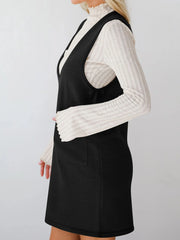 Sleeveless Knit Dress with Pockets