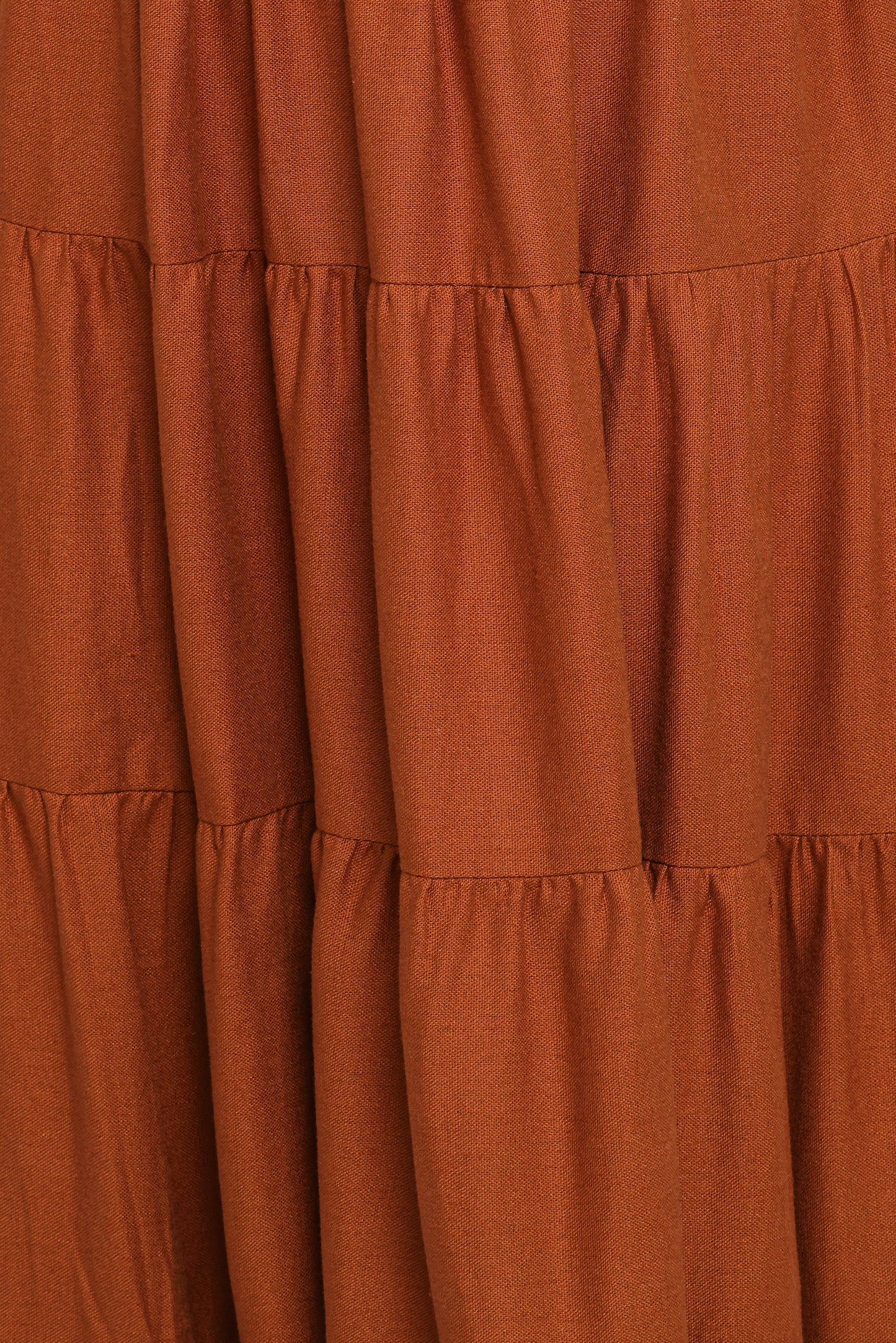 Sitara Strapless Midi Dress - Brown
