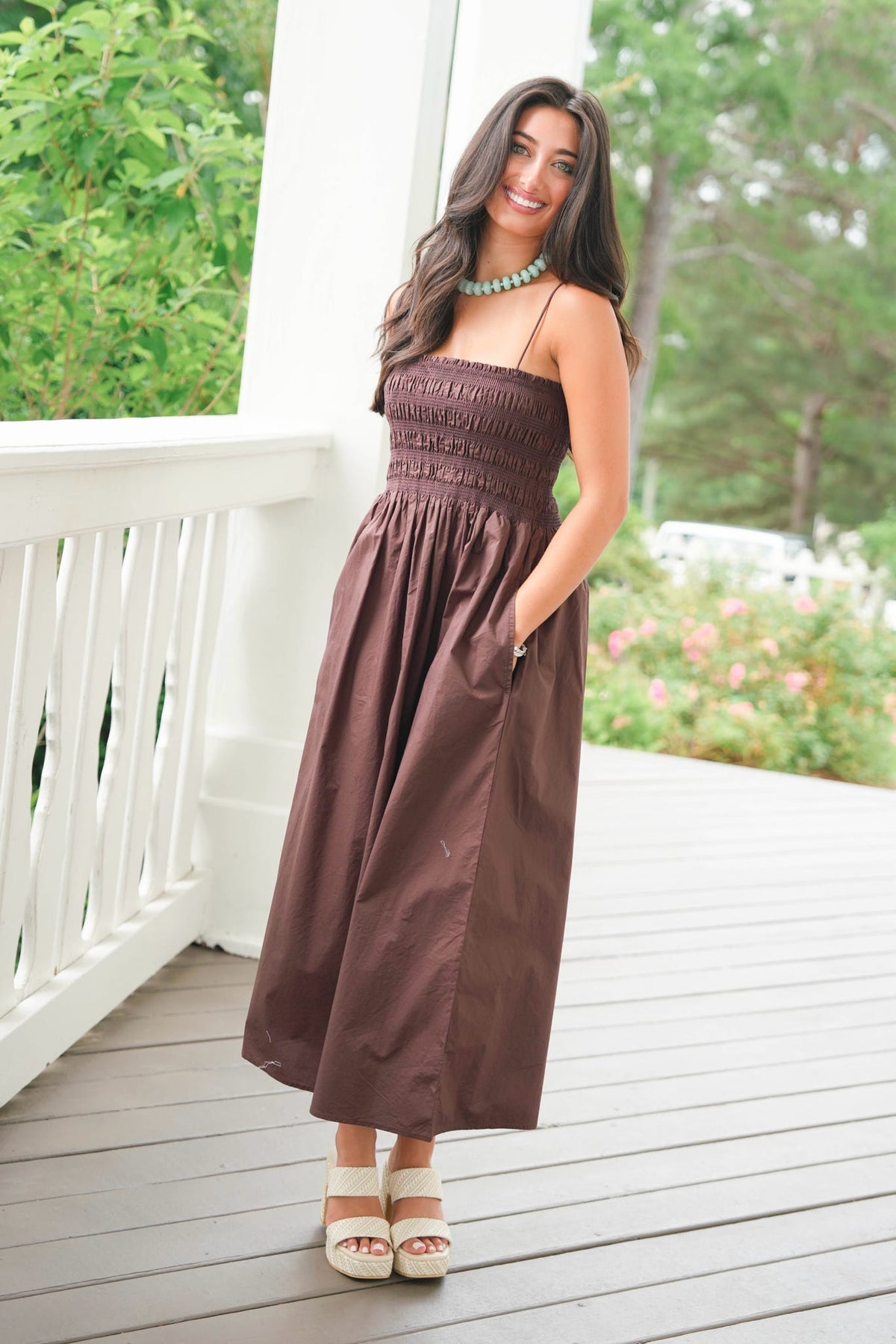 Z Supply Cornelia Poplin Midi Dress