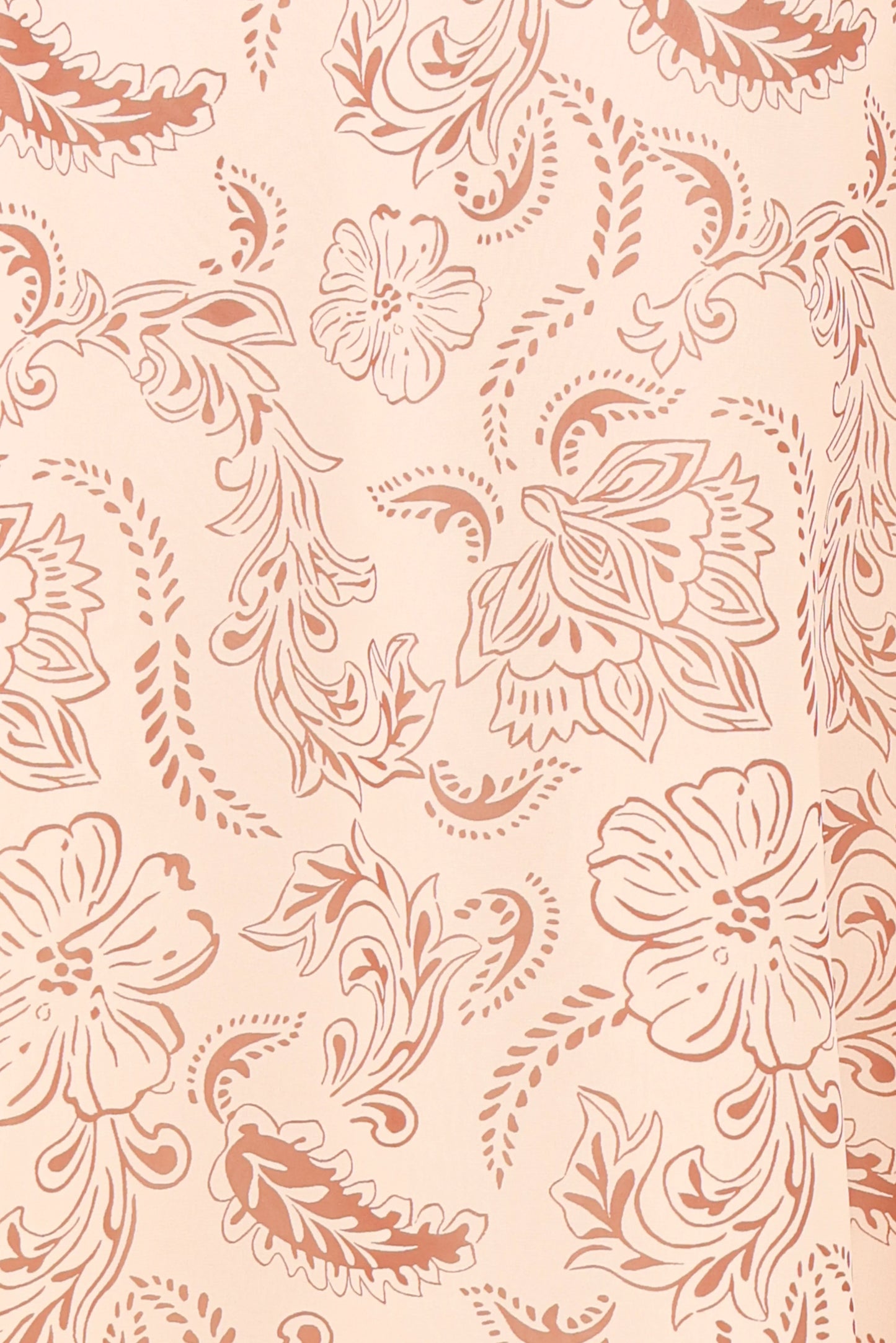 Riba Midi Dress - Brown Paisley
