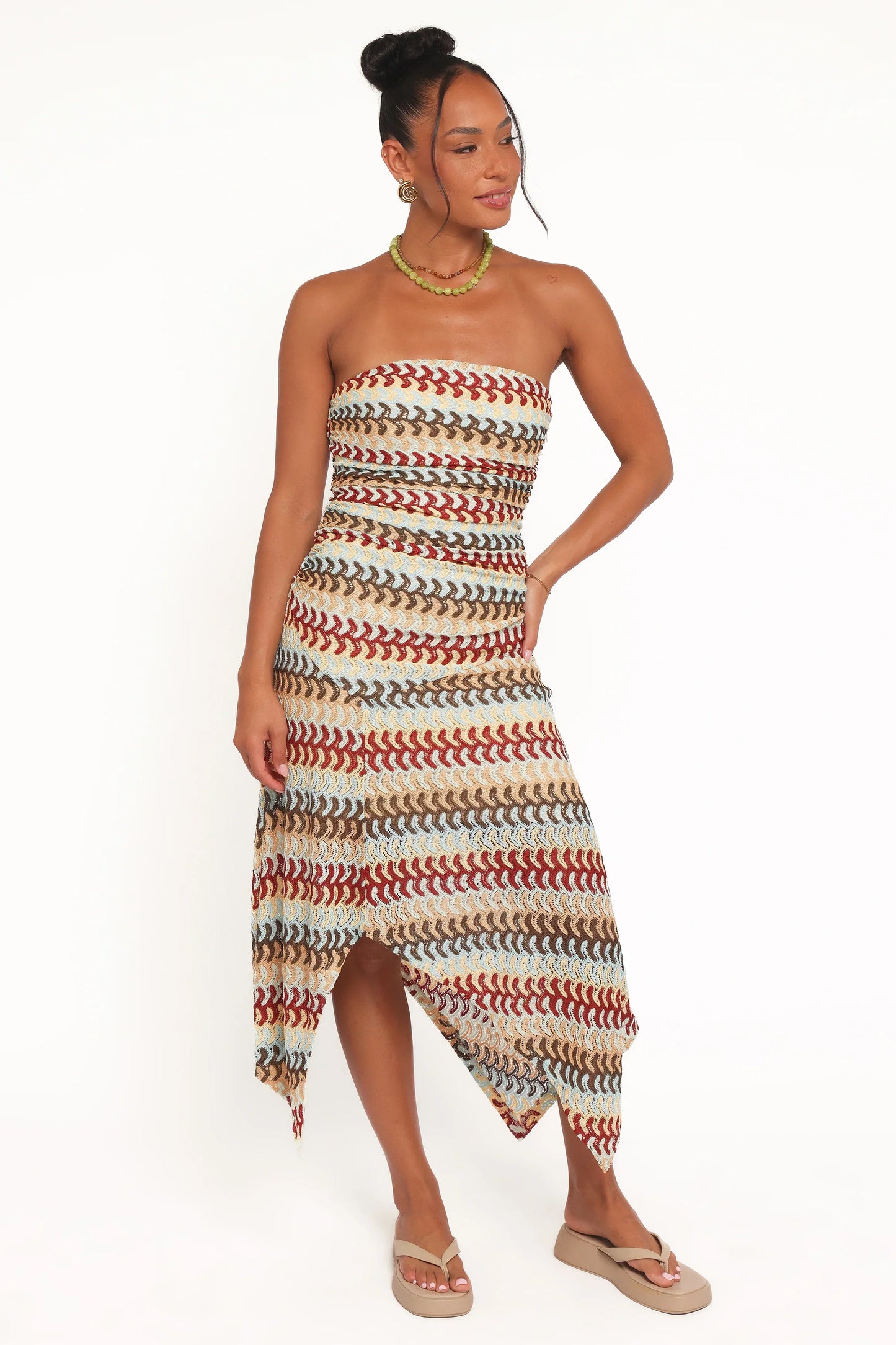 Navia Midi Dress - Multi Stripe