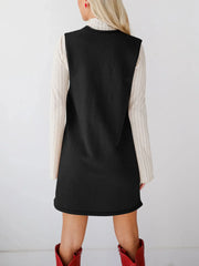 Sleeveless Knit Dress with Pockets