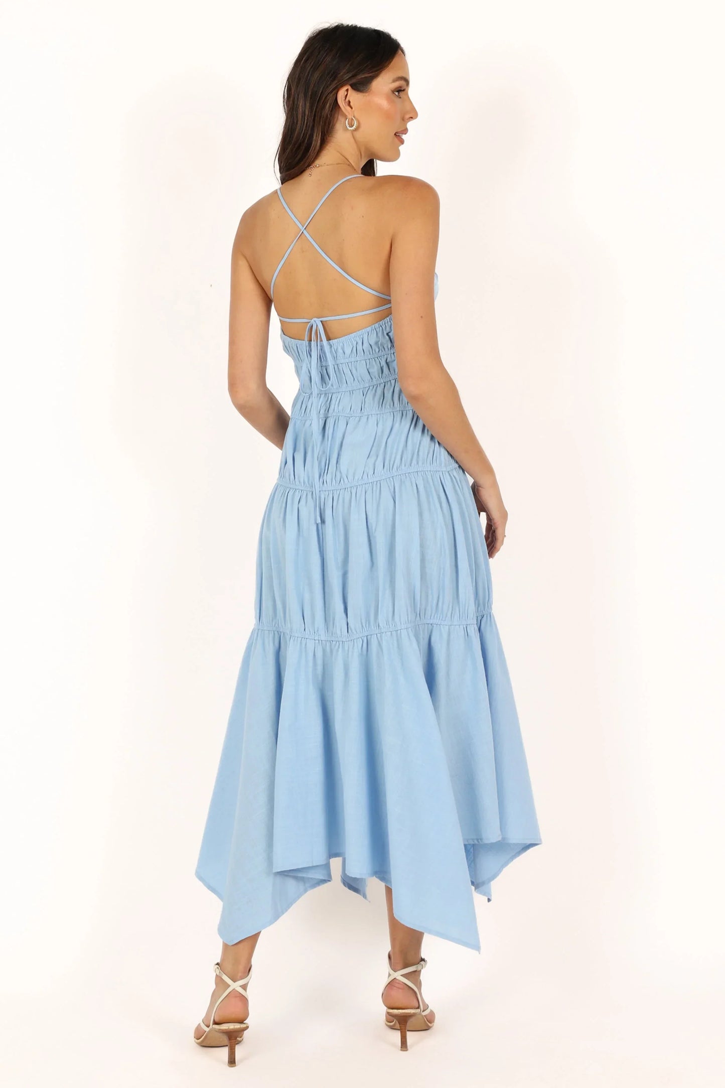 Riley Midi Dress - Blue