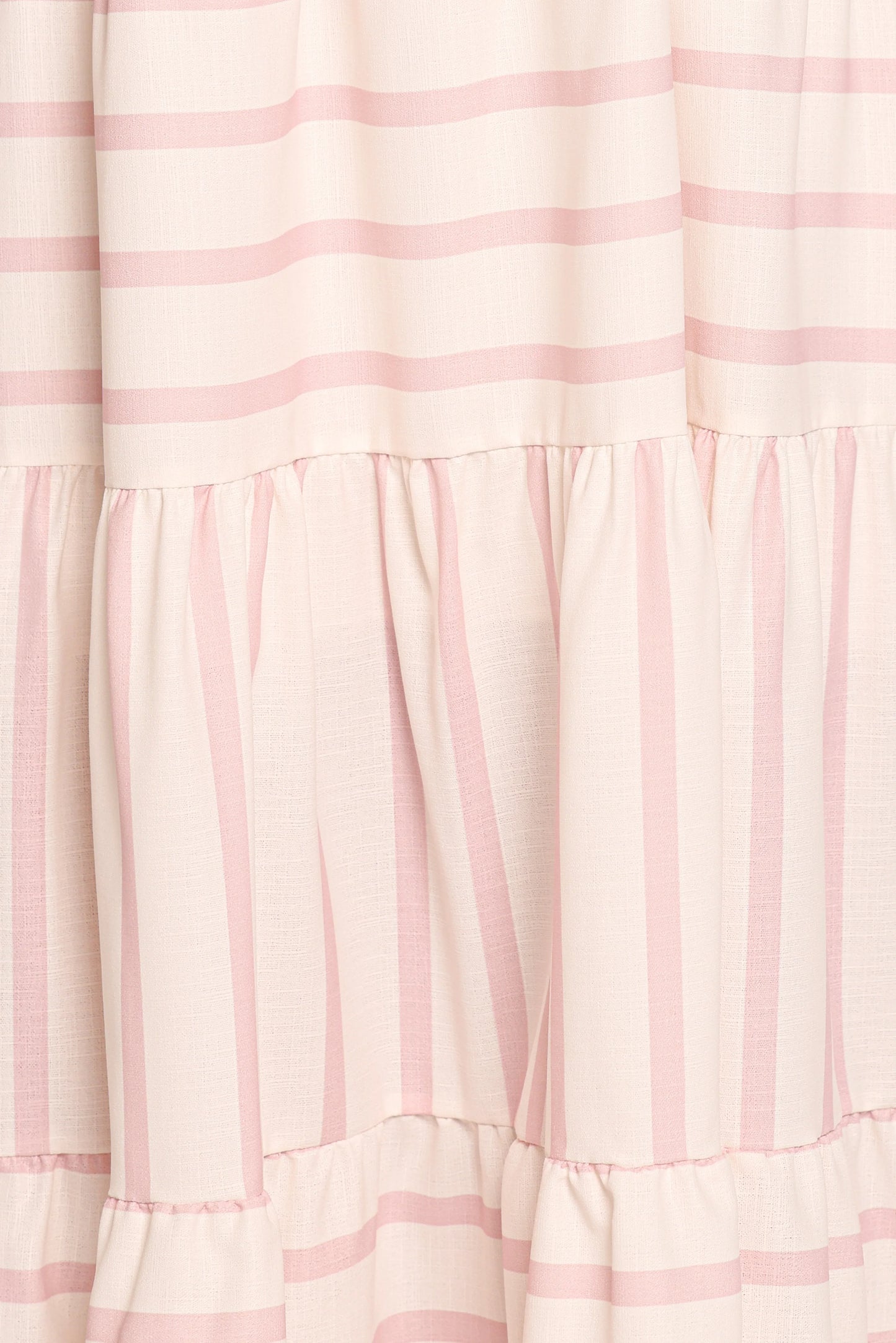 Evelin Midi Dress - Pink Stripe