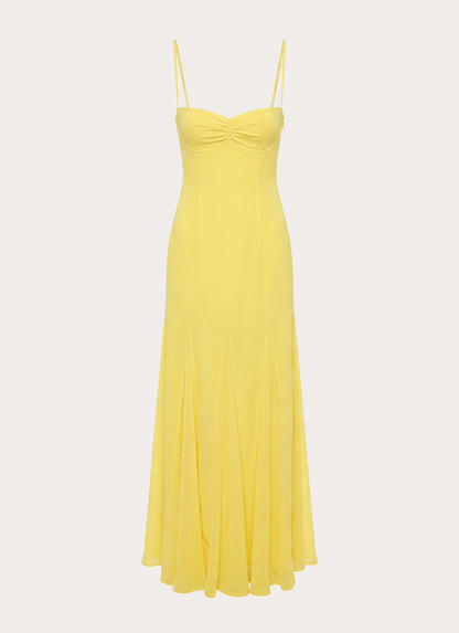 Carlin Maxi Dress - Bright Lemon