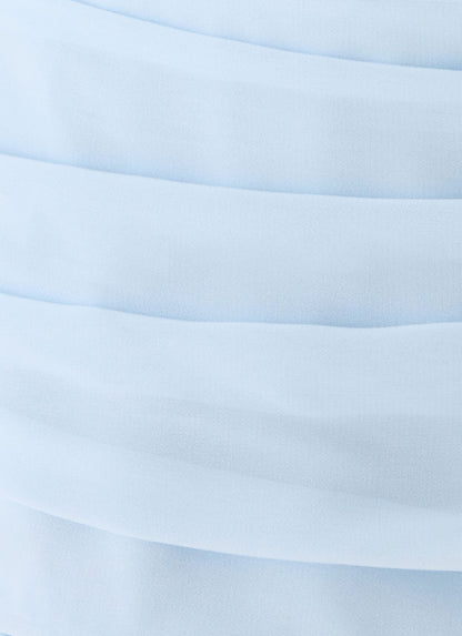Clemence Bustier Maxi Dress - Blue