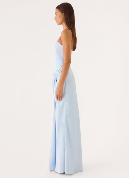 Conni Strapless Maxi Dress - Blue