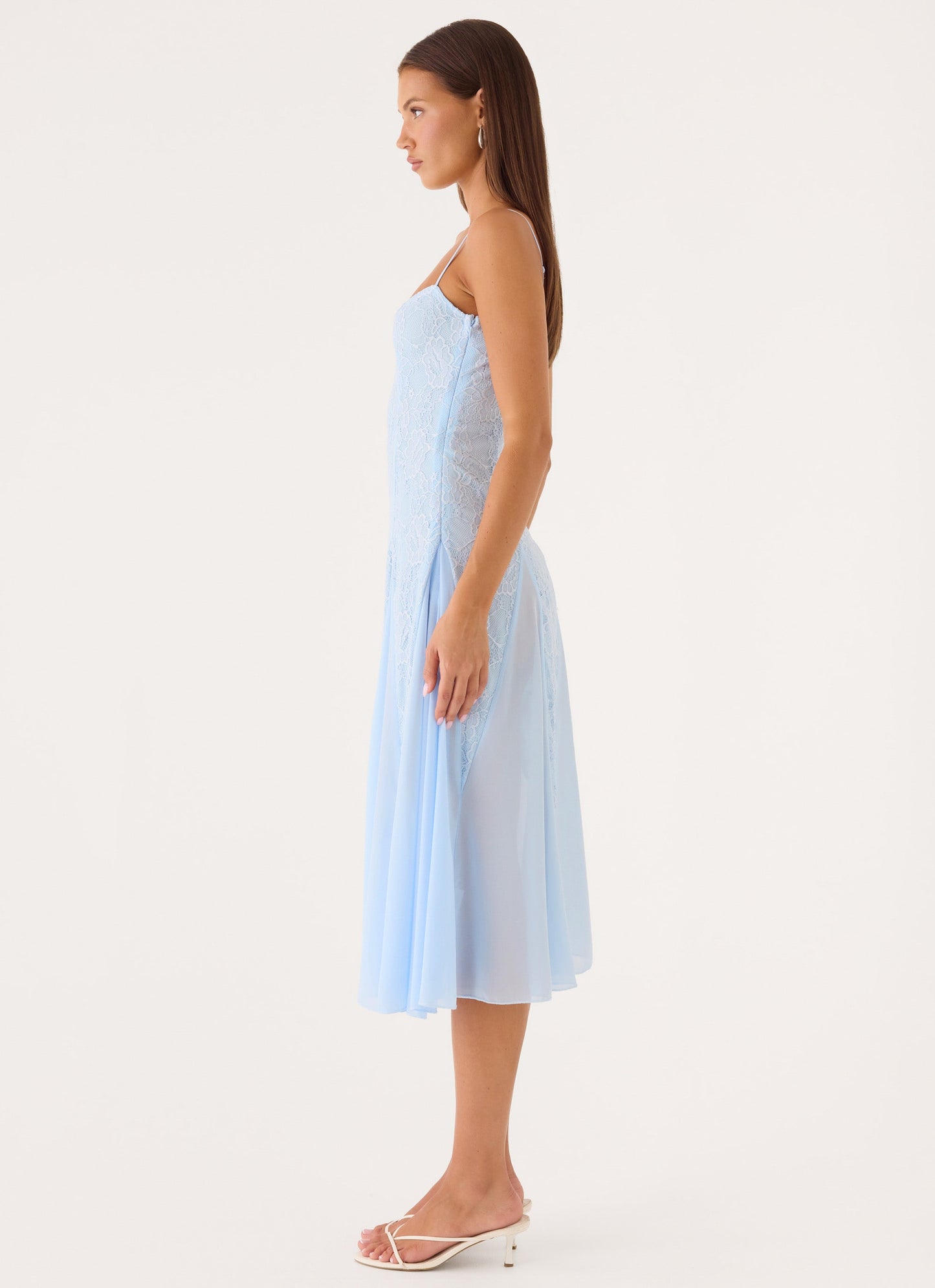 Erynda Midi Dress - Blue