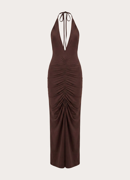 Feel My Rhythm Maxi Dress - Rose Taupe