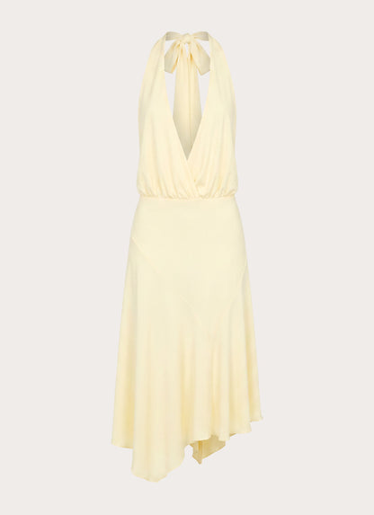 Ignite It Midi Dress - Lemon