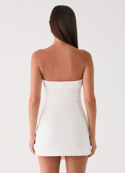 Jennah Mini Dress - White Dove