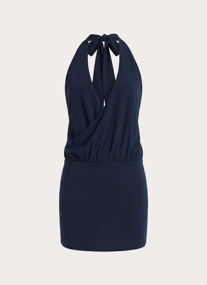 Just Thinking Mini Dress - Midnight Slate