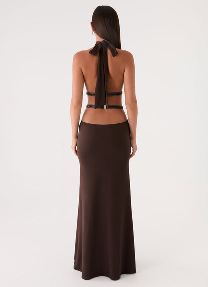 Kendrah Maxi Dress - Chocolate