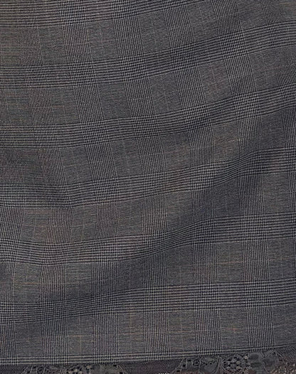 Larna Mini Dress in Check Tailoring Grey