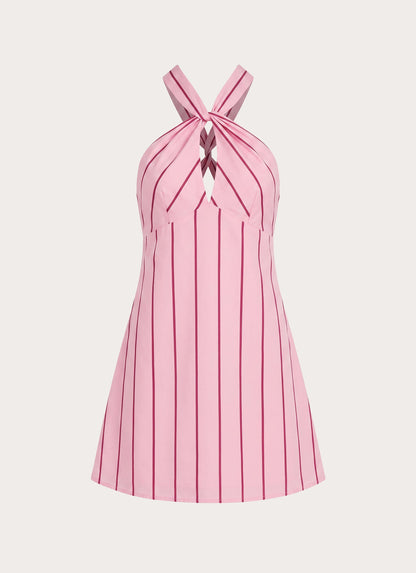 Malric Mini Dress - Strawberry Stripe
