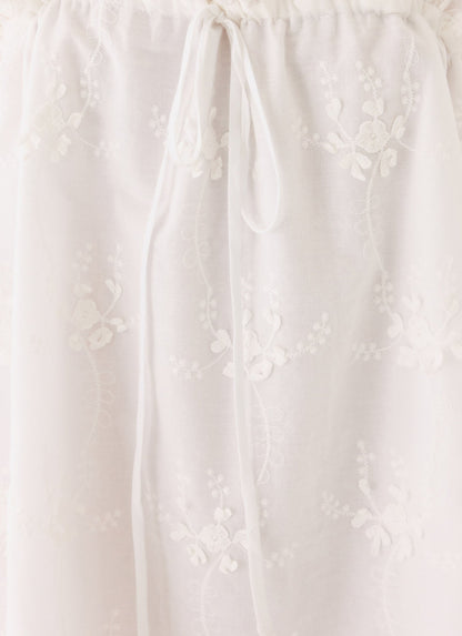 Mianna Cotton Mini Dress - White