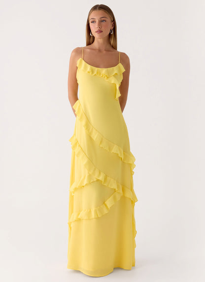 Mishal Maxi Dress - Bright Lemon