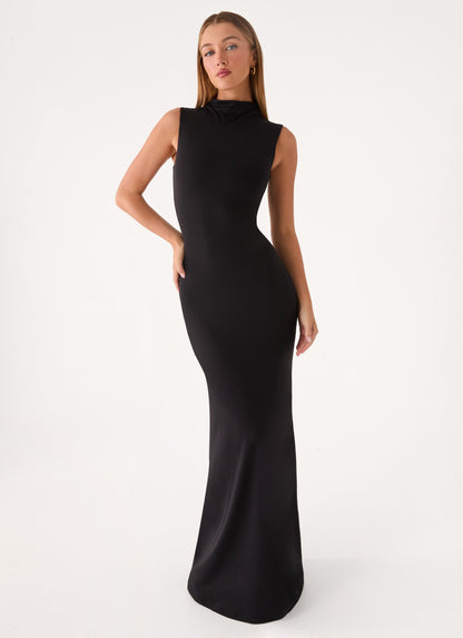 On My Time Maxi Dress - Black