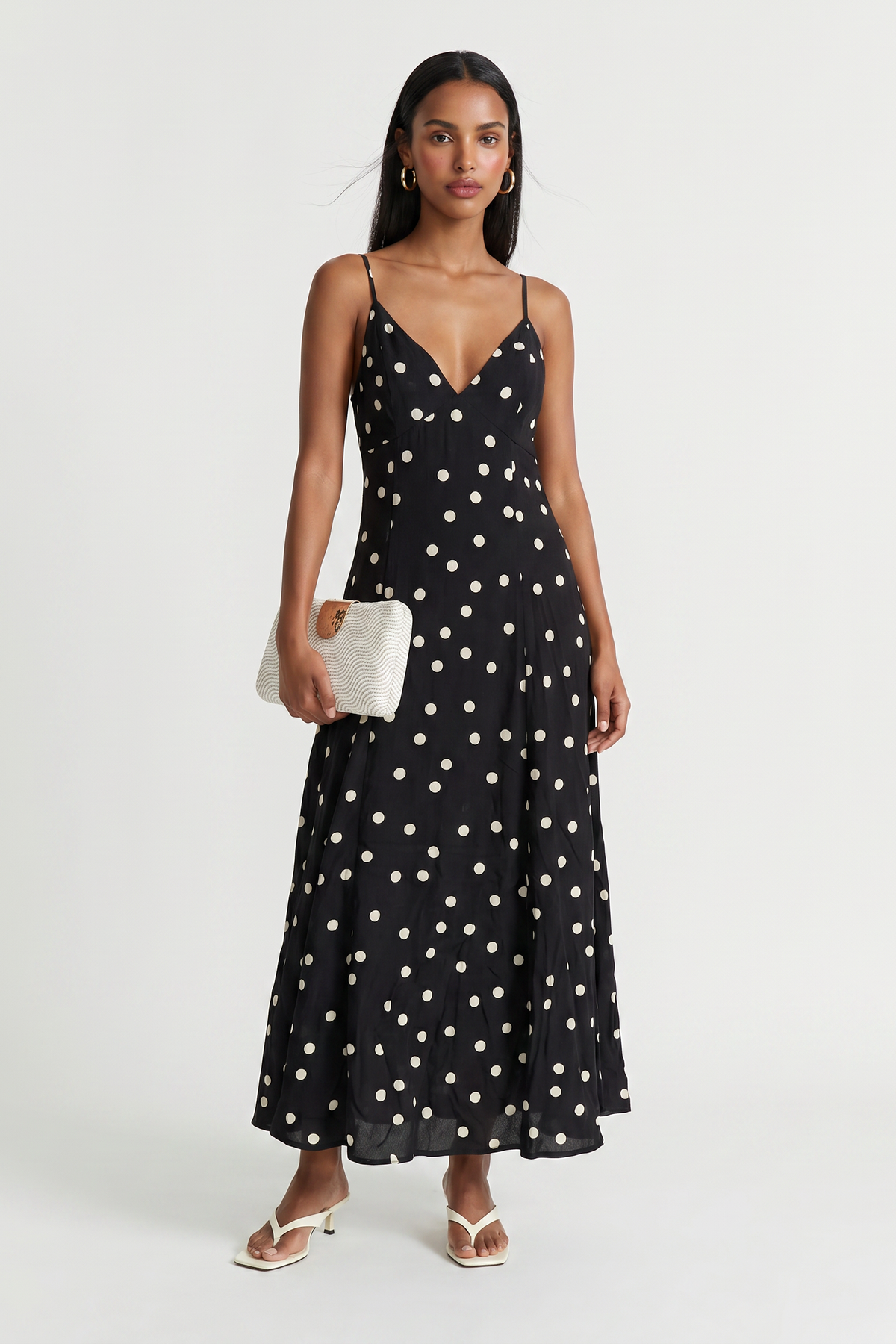 Poppy Polka Dot Midi Dress