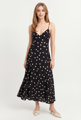 Poppy Polka Dot Midi Dress