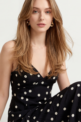 Poppy Polka Dot Midi Dress