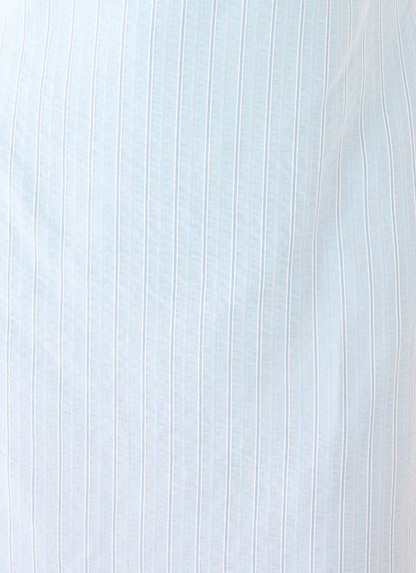 Reinna Cotton Strapless Mini Dress - Baby Blue Stripe