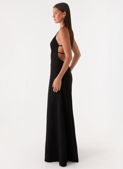 Russian Roulette Maxi Dress - Black