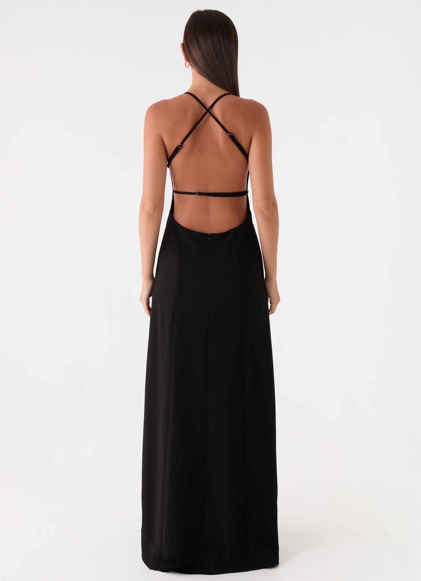 Russian Roulette Maxi Dress - Black