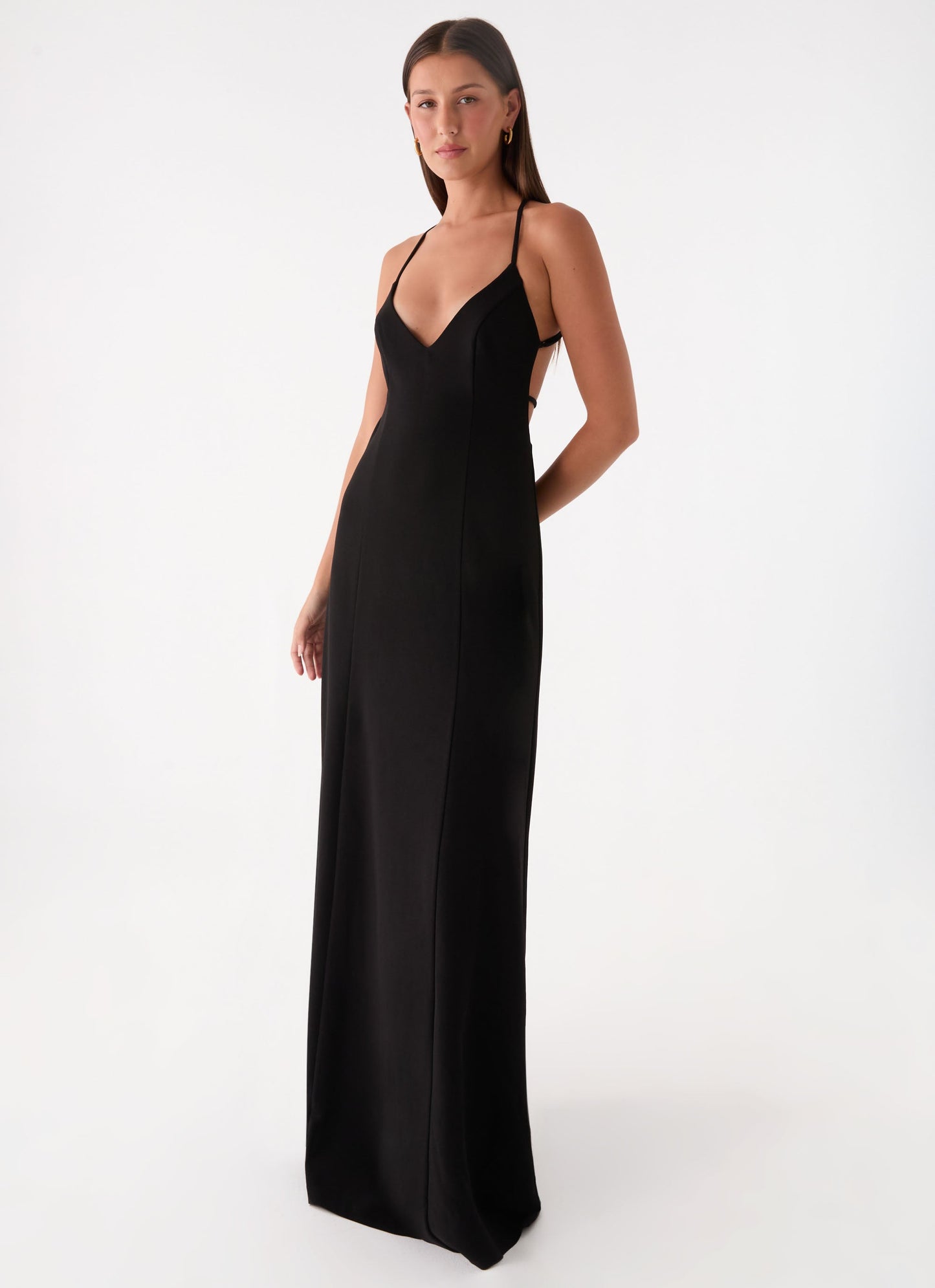 Russian Roulette Maxi Dress - Black