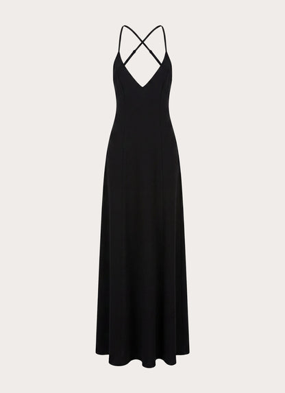 Russian Roulette Maxi Dress - Black