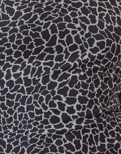 Sartika A Line Mini Dress in Giraffe Black and Cream