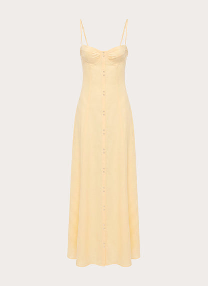 Samah Maxi Dress - Lemon