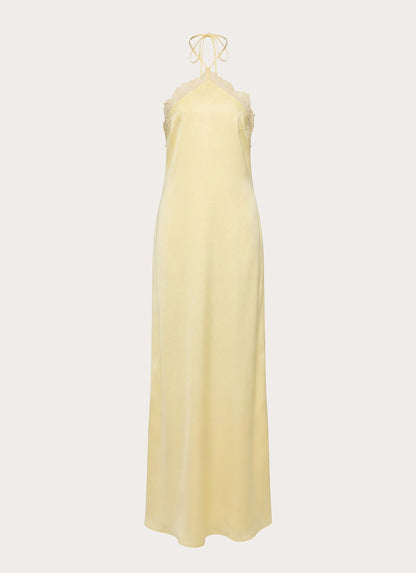 Samaria Halter Maxi Dress - Yellow