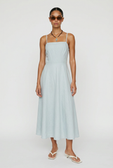 Sunset Beach Linen Midi Dress