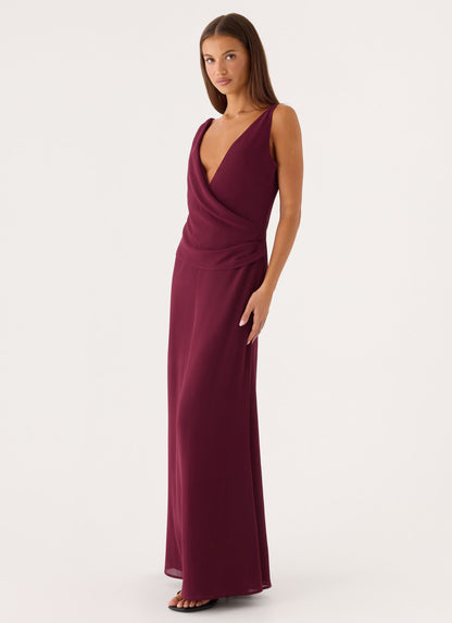 Sunset Edit Maxi Dress - Berry Kiss