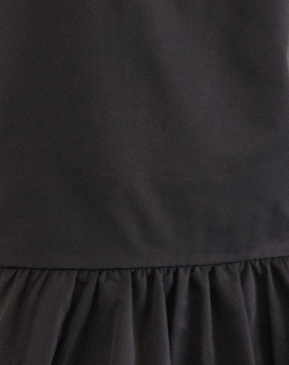 Tamilo Bubble Hem Mini Dress in Black