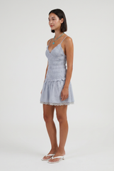 Twirl Smocked Mini Dress