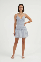 Twirl Smocked Mini Dress