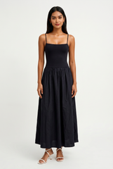 Poppy Drop Waist Maxi Dress
