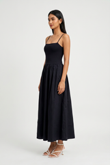 Poppy Drop Waist Maxi Dress