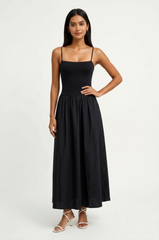 Poppy Drop Waist Maxi Dress