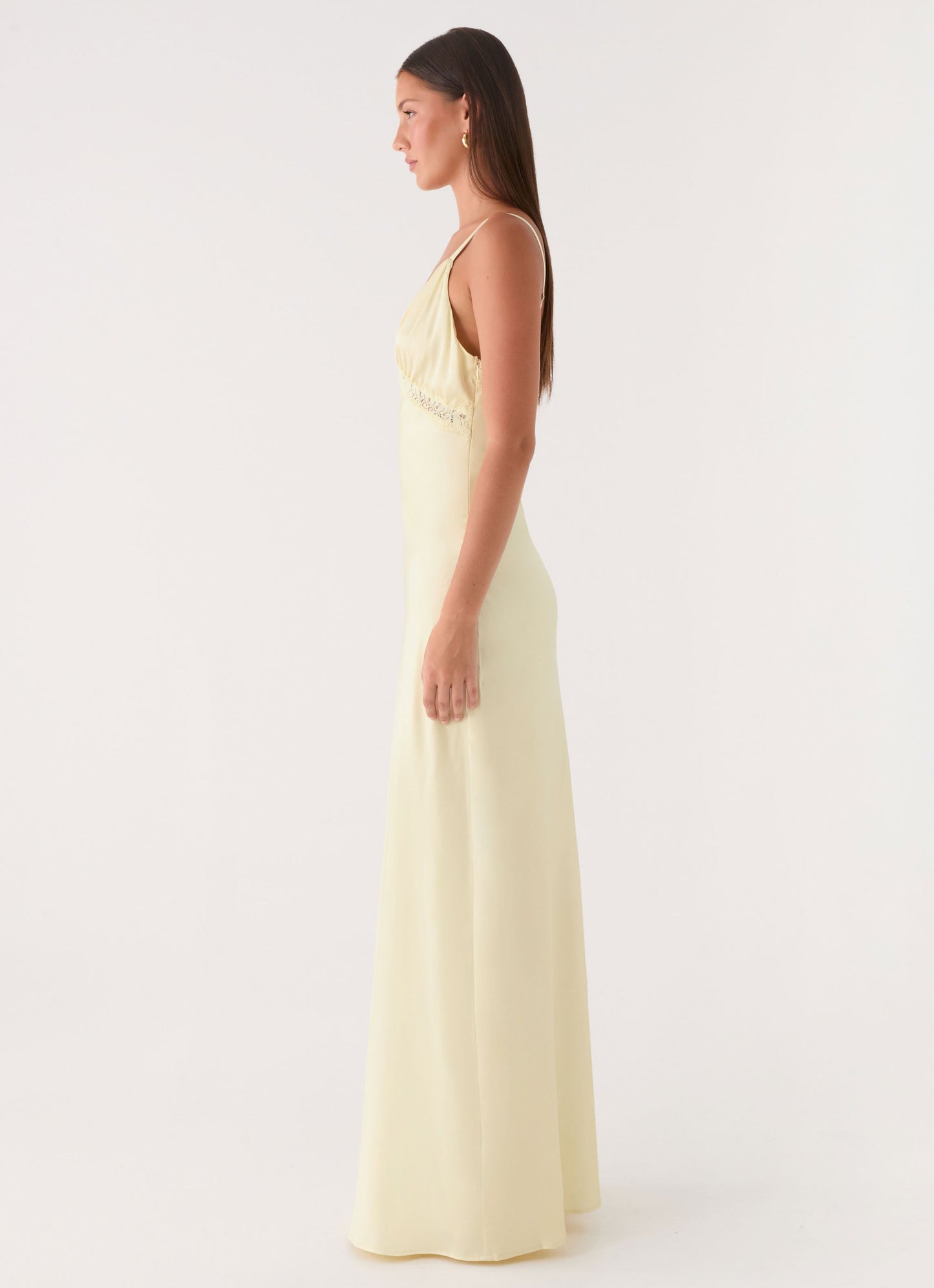 Tove Lace Maxi Dress - Yellow