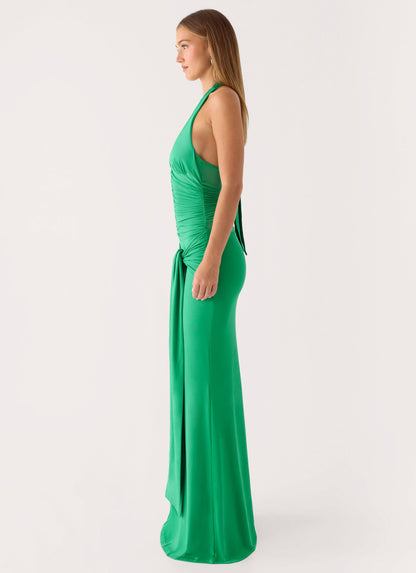 Tylan Halter Maxi Dress - Emerald Green