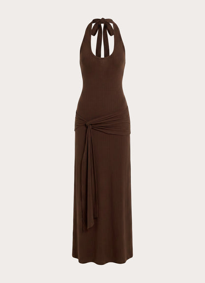 Vedetta Maxi Dress - Chocolate