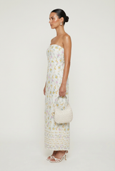 Via Flora Strapless Dress