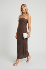 Via Roma Strapless Dress