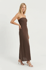 Via Roma Strapless Dress