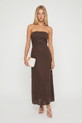 Via Roma Strapless Dress