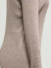 Button Front Long Sleeve Sweater Dress